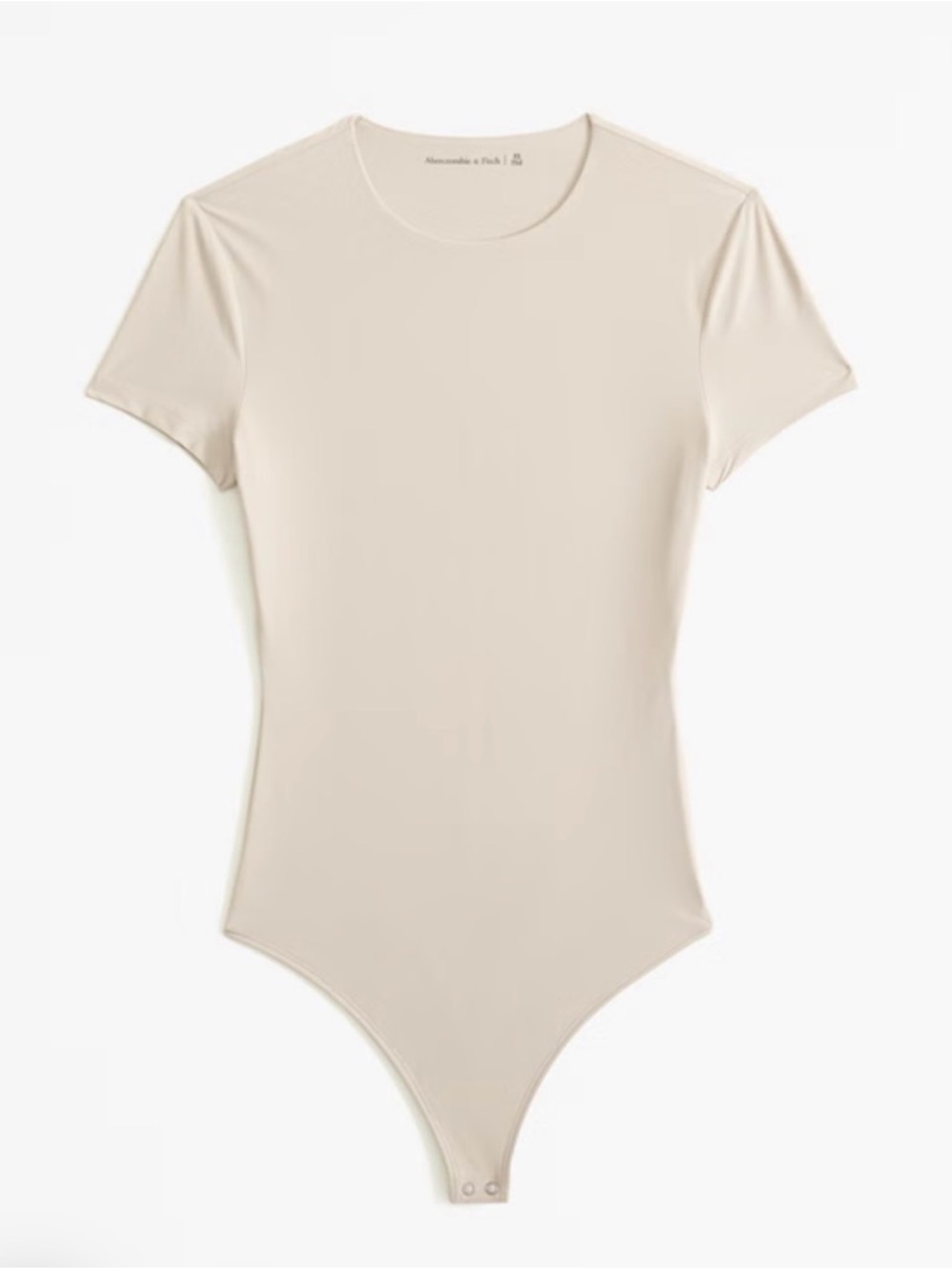 Abercrombie & Fitch Short-Sleeve Cotton Seamless Fabric Crew Bodysuit